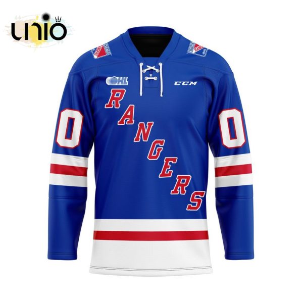 Custom Kitchener Rangers Home Hockey Jersey