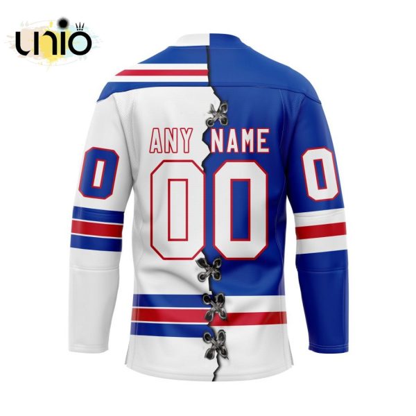 Custom Kitchener Rangers Mix Home And Away Hockey Jersey