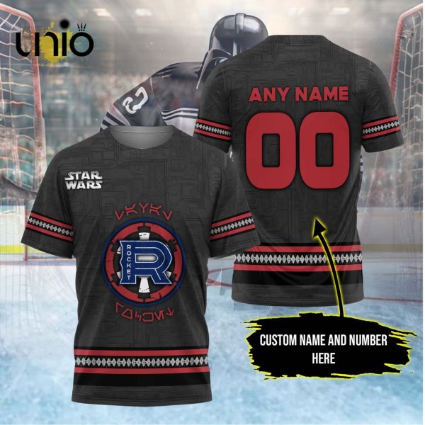 Custom Laval Rocket 2024 AHL Black Hoodie 3D