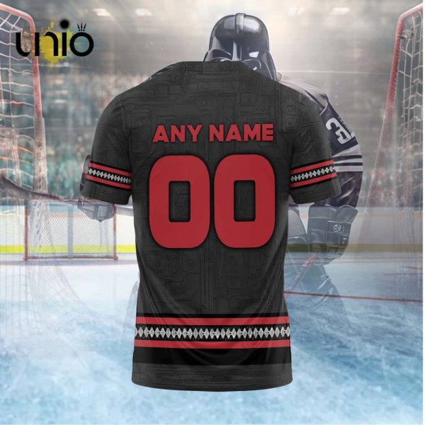 Custom Laval Rocket 2024 AHL Black Hoodie 3D