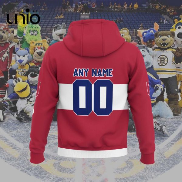 Custom Laval Rocket 2024 AHL Red Hoodie 3D