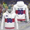 Custom Laval Rocket 2024 AHL Red Hoodie 3D