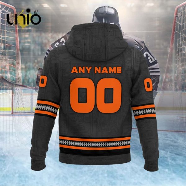 Custom Lehigh Valley Phantoms 2024 AHL Grey Hoodie 3D