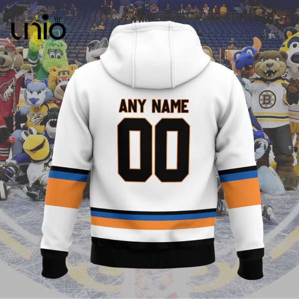 Custom Lehigh Valley Phantoms 2024 AHL White Hoodie 3D