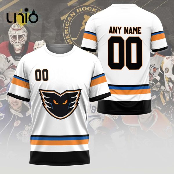 Custom Lehigh Valley Phantoms 2024 AHL White Hoodie 3D