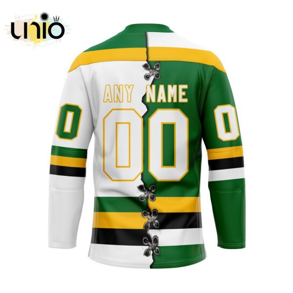 Custom London Knights Mix Home And Away Hockey Jersey