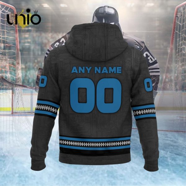 Custom Manitoba Moose 2024 AHL Black Hoodie 3D