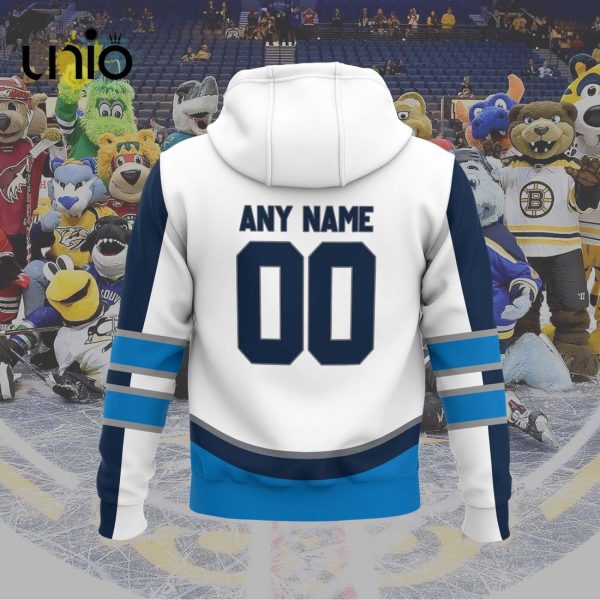 Custom Manitoba Moose 2024 AHL White Hoodie 3D