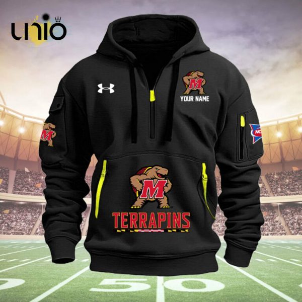 Custom Maryland Terrapins Football NCAA Black Hoodie