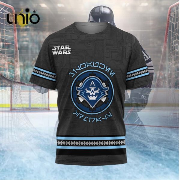 Custom Milwaukee Admirals 2024 AHL Black Hoodie 3D