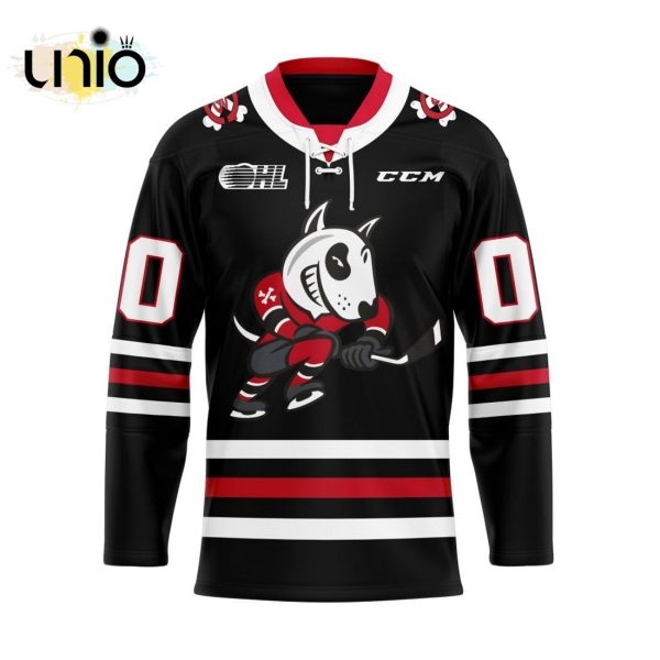 Custom Niagara IceDogs Home Hockey Jersey