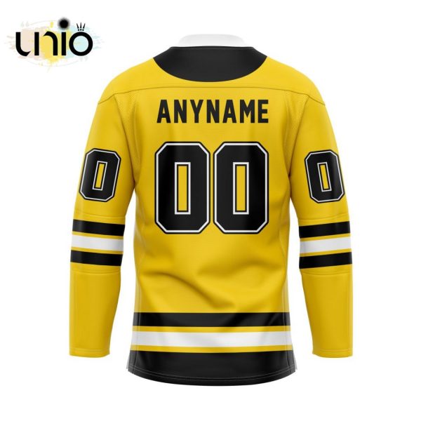 Custom North Bay Battalion Reverse Retro Pattern Hockey Jersey