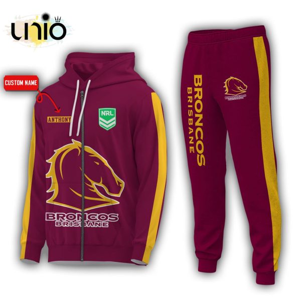 Custom NRL Brisbane Broncos Sport Hoodie, Jogger Limited Edition