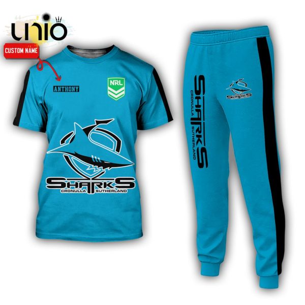 Custom NRL Cronulla-Sutherland Sharks Sport Hoodie, Jogger Limited Edition