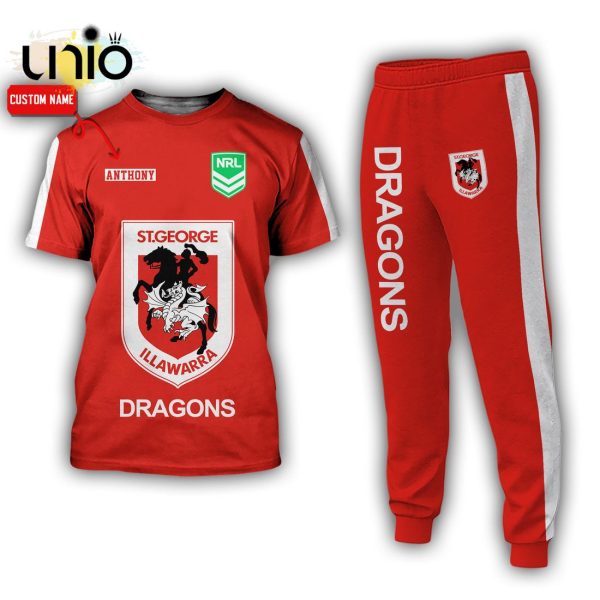 Custom NRL St George Illawarra Dragons Sport Hoodie, Jogger Limited Edition