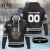 Custom Manitoba Moose 2024 AHL Black Hoodie 3D