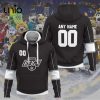 Custom Ontario Reign 2024 AHL White Hoodie 3D