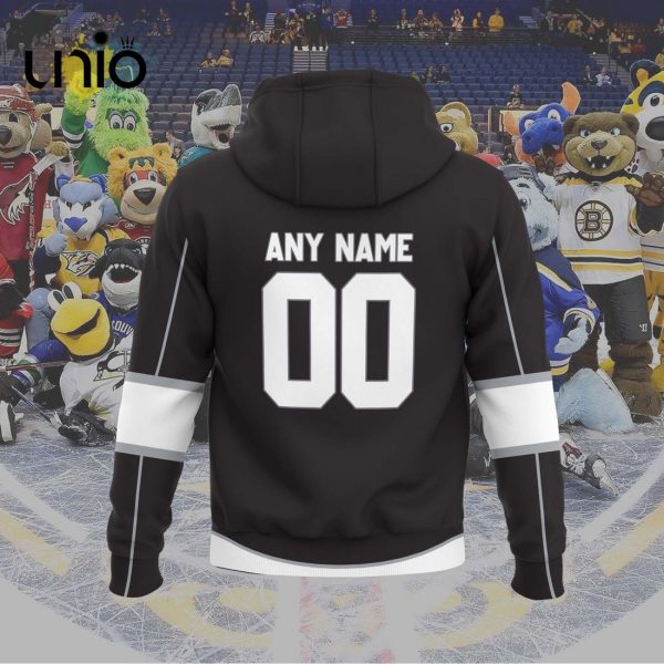 Custom Ontario Reign 2024 AHL Grey Hoodie 3D