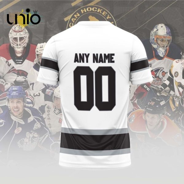 Custom Ontario Reign 2024 AHL White Hoodie 3D