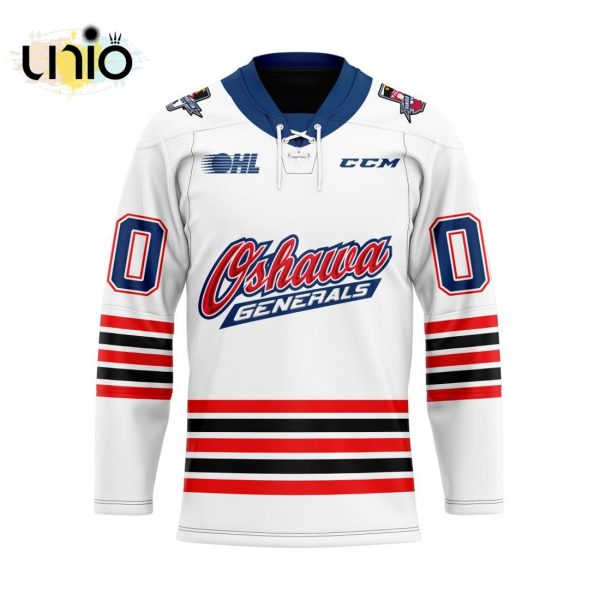 Custom Oshawa Generals Away Hockey Jersey