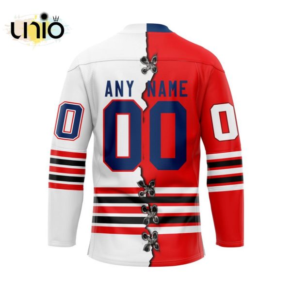 Custom Oshawa Generals Mix Home And Away Hockey Jersey