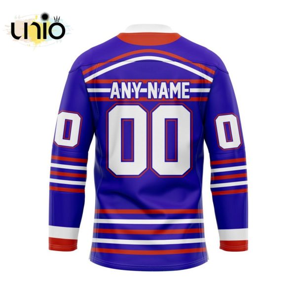 Custom Oshawa Generals Reverse Retro Pattern Hockey Jersey