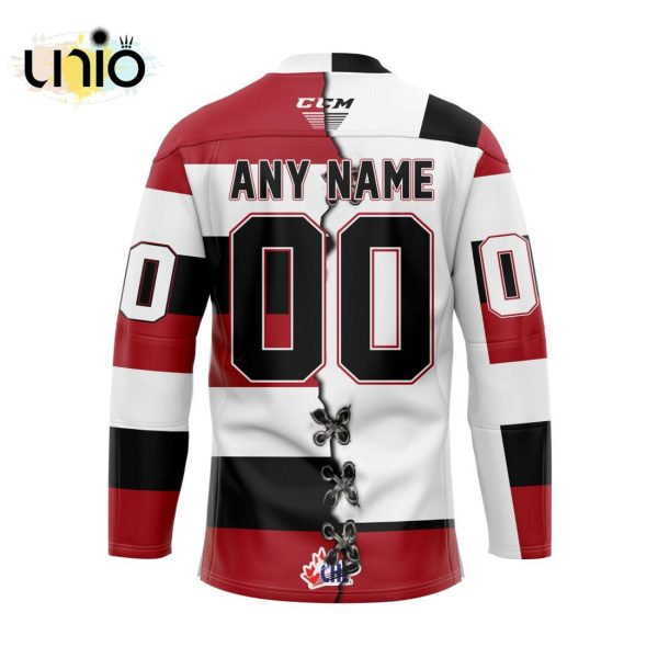 Custom Ottawa 67’s Mix Home And Away Hockey Jersey