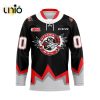 Custom Oshawa Generals Reverse Retro Pattern Hockey Jersey