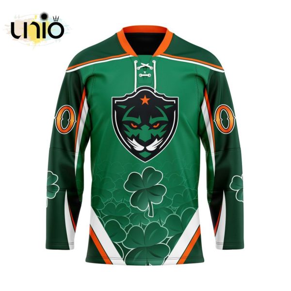 Custom Panther City Lacrosse Club Team Hockey Jersey For St.Patrick Day