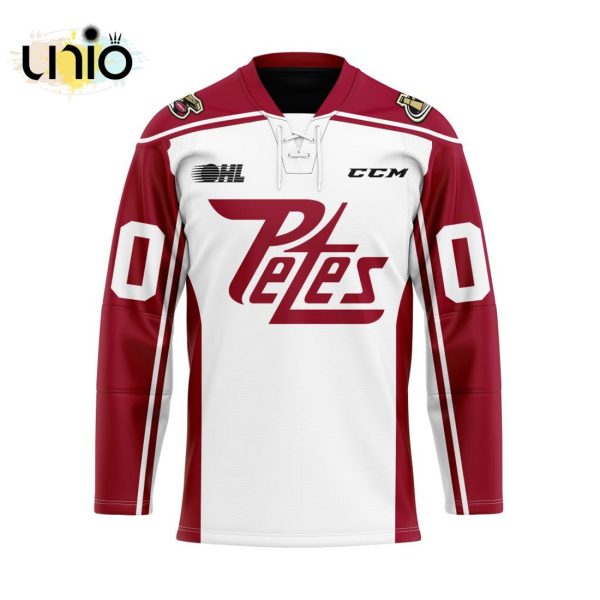 Custom Peterborough Petes Away Hockey Jersey