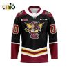 Custom Saginaw Spirit Reverse Retro Pattern Hockey Jersey