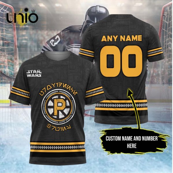 Custom Providence Bruins 2024 AHL Grey Hoodie 3D