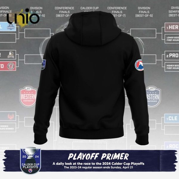 Custom Providence Bruins 2024 AHL Playoffs Black Hoodie 3D