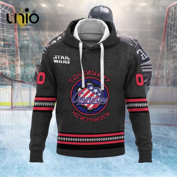 Custom Rochester Americans 2024 AHL Grey Hoodie 3D