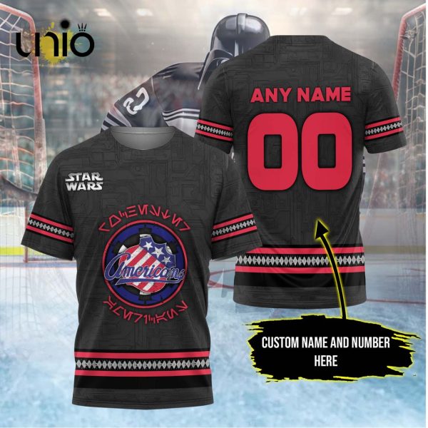 Custom Rochester Americans 2024 AHL Grey Hoodie 3D