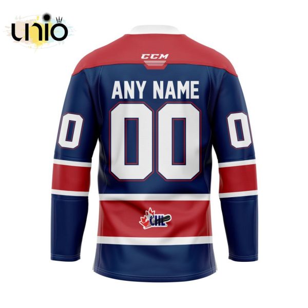 Custom Saginaw Spirit Home Hockey Jersey