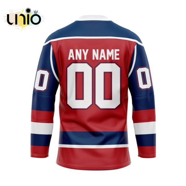 Custom Saginaw Spirit Reverse Retro Pattern Hockey Jersey