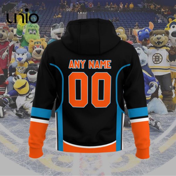 Custom San Diego Gulls 2024 AHL Black Hoodie 3D