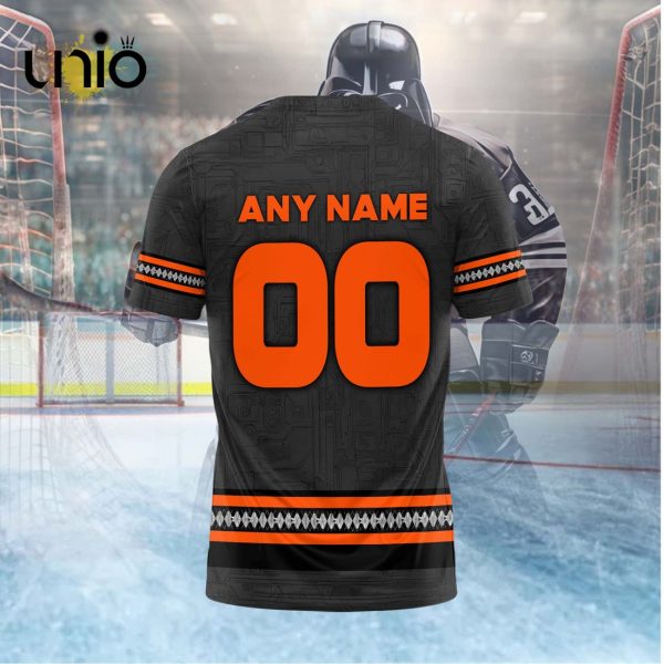 Custom San Diego Gulls 2024 AHL Grey Hoodie 3D