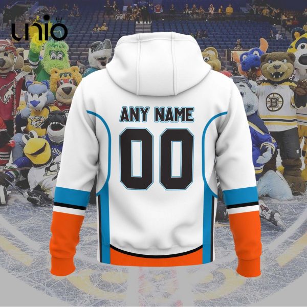 Custom San Diego Gulls 2024 AHL White Hoodie 3D