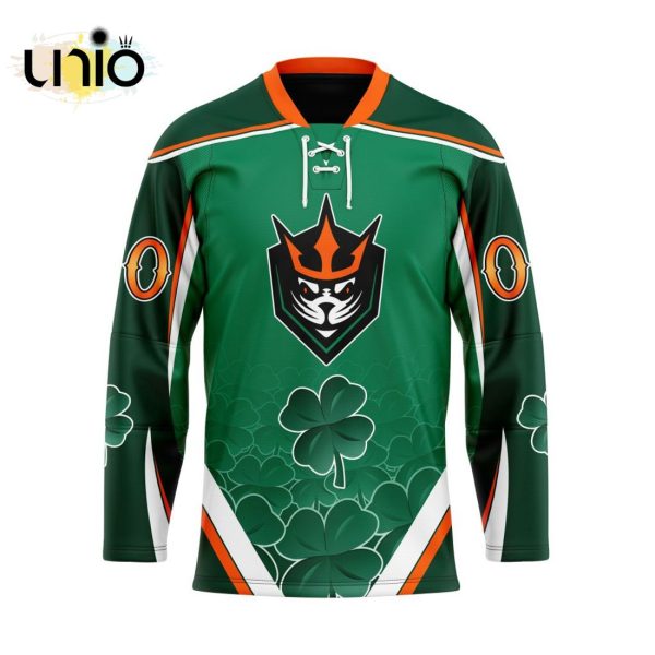 Custom San Diego Seals Team Hockey Jersey For St.Patrick Day