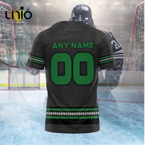 Custom Texas Stars 2024 AHL Black Hoodie 3D