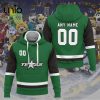 Custom Toronto Marlies 2024 AHL Navy Hoodie 3D