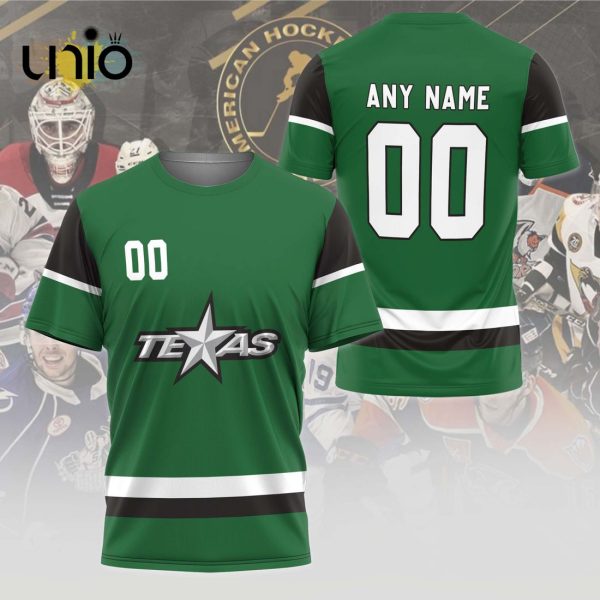 Custom Texas Stars 2024 AHL Green Hoodie 3D