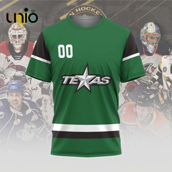 Custom Texas Stars 2024 AHL Green Hoodie 3D