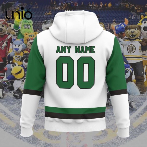 Custom Texas Stars 2024 AHL White Hoodie 3D