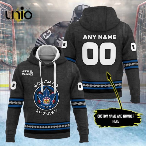 Custom Toronto Marlies 2024 AHL Black Hoodie 3D