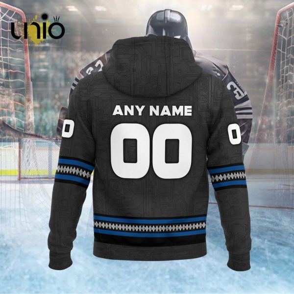 Custom Toronto Marlies 2024 AHL Black Hoodie 3D