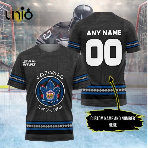 Custom Toronto Marlies 2024 AHL Black Hoodie 3D