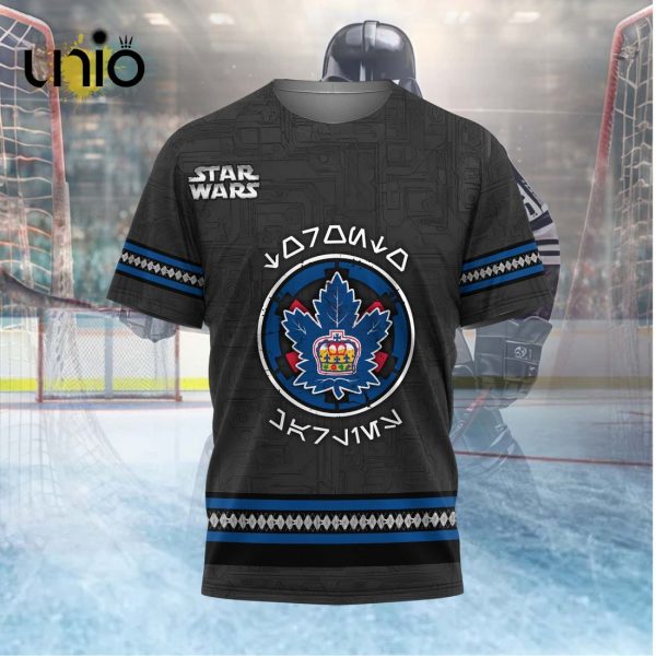 Custom Toronto Marlies 2024 AHL Black Hoodie 3D